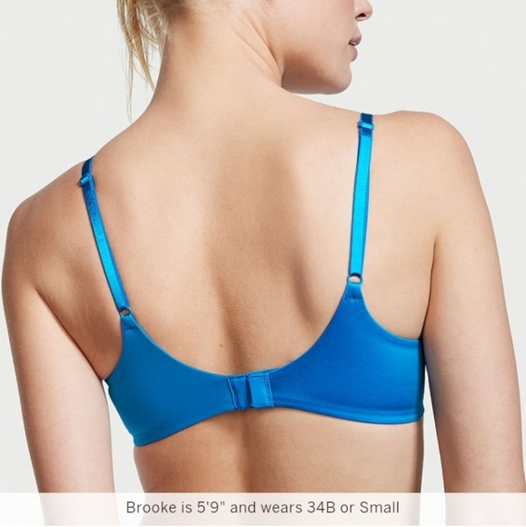 Victoria Secret-Blue Enamel Very Sexy-So Obsessed Push Up Bra-38C - Picture 3 of 4